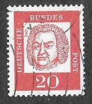 Stamps Germany -  829 - Johann Sebastian Bach 
