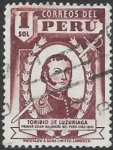 Stamps Peru -  Toribio de Luzuriaga