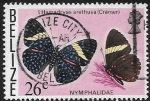 Stamps Belize -  mariposas