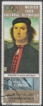 Stamps Yemen -  Olimpiadas Culturales 1968 - Galería Uffizi Florencia, Francesco delle Opere, por Pietro Perugino