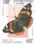 Stamps Cambodia -  Mariposa