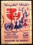 Stamps Morocco -   O.N.U. Década de la mujer 