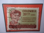 Stamps Colombia -  Eleanor Roosevelt (1884-1962)-XV Aniv.de la Declaración de los Derechos Humanos.
