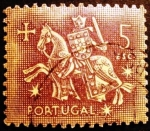 Stamps Portugal -  Caballeros medievales