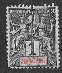 Stamps France -  FR-IC 3 - Alegoría de la Paz y el Comercio (INDOCHINA FRANCESA)