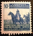 Stamps Spain -  Marruecos español. Beneficencia. Pro mutilados de guerra