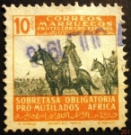 Stamps Spain -  Marruecos español. Beneficencia. Pro mutilados de guerra