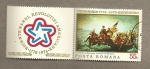 Stamps Romania -  Washington atrevesando el río Delaware
