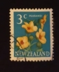Stamps New Zealand -  Flores