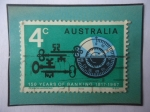 Stamps Australia -  150 Aniversario de la Banca Austriaca (1817-1967) - Emblema..