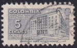 Stamps Colombia -  Palacio de comunicaciones