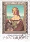 Stamps Hungary -  Dama con Unicornio  -RAFFAELLO
