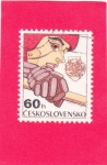 Stamps Czechoslovakia -  hockey