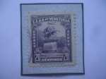 Stamps Venezuela -  Estatua de Simón Bolívar en Caracas- 110 Aniversario de su Muerte.