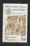 Stamps France -  2171 - Escultura de piedra, San Hubert delante de un ciervo