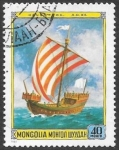 Stamps Mongolia -  barcos
