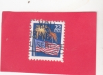 Stamps United States -  BANDERA ESTADOUNIDENSE