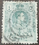 Stamps Spain -  Alfonso XIII. Tipo Medallón
