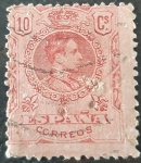 Stamps Spain -  Alfonso XIII. Tipo Medallón