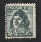 Stamps Czechoslovakia -  401 - Capitán Vasatko