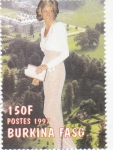 Stamps Burkina Faso -  Diana, princesa de Gales (1961-1997)