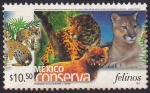 Stamps Mexico -  Felinos