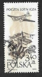 Stamps Poland -  C43 - Avión Sobre el Viejo Mercado de Cracovia