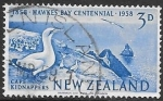 Stamps New Zealand -  aves