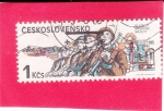 Stamps Czechoslovakia -  soldados
