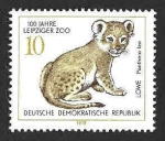 Stamps Germany -  1910 - Centenario del Zoológico de Leipziger (DDR)