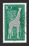 Stamps Germany -  759 - X Aniversario del Zoo de Berlín (DDR)