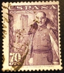 Stamps Spain -  ESPAÑA 1948-1954  General Franco y Castillo de la Mota