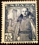 Stamps Spain -  ESPAÑA 1948-1954  General Franco y Castillo de la Mota