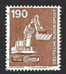 Stamps Germany -  1187 - Excavadora