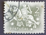 Stamps Portugal -  Escudo ecuestre Rey Dinis