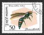 Stamps Vietnam -  1176 - Avispa Excavadora