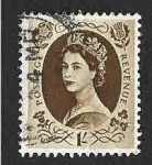 Stamps United Kingdom -  306 - Isabel II 