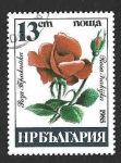 Stamps Bulgaria -  3076 - Rosa