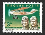 Stamps Hungary -  C404 - LXXV Aniversario del Primer Vuelo de los Hermanos Wright
