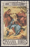 Stamps Panama -  La Coronación de María, Velásquez