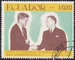 Stamps Ecuador -  Kennedy + Dag Hammarskjöld