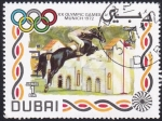 Stamps United Arab Emirates -  Salto ecuestre
