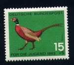 Stamps Europe - Germany -  Pro juventud- Faisán