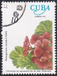 Stamps Cuba -  Pelargonium zonale