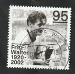 Stamps Europe - Germany -  Fritz Walter, futbolista alemán