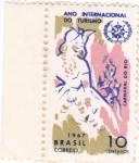 Stamps Brazil -  Año Internacional del Turismo