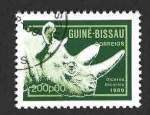 Stamps Guinea Bissau -  859 - Rinoceronte Negro