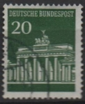 Stamps Germany -  Puerta d' Brandenburgo