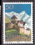Stamps Liechtenstein -  EL castillo de Vaduz