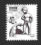 Stamps North Korea -  3504 - Esculturas de Niños